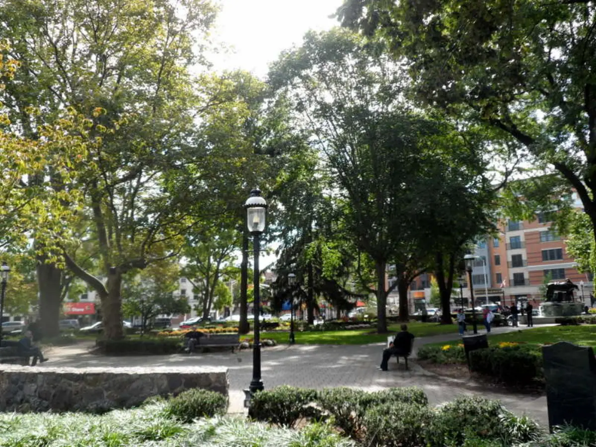 The Morristown historic district in Morristown, NJ